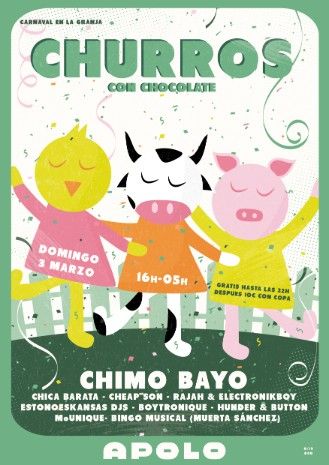 Churros con Chocolate Carnaval | Rebelión en la Granja
