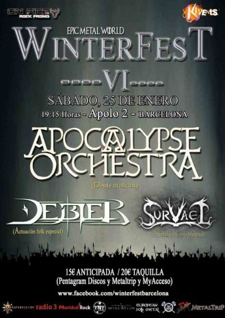 Winterfest: Apocalypse Orchestra + Débler + Survael