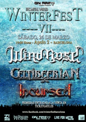 WINTERFEST VII: WIND ROSE + CELTIBEERIAN + INCURSED