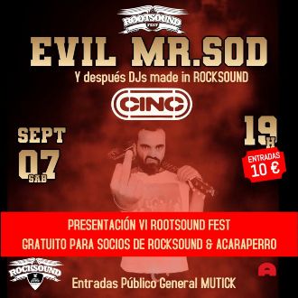 EVIL MR. SOD en BCN (presentació del Rootsound Fest)