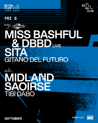 Nitsa: OUTOPIA | SITA + Miss Bashful & DBBD [live!] + Gitano Del Futuro