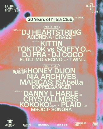 Nitsa: 30 Years of Nitsa Club Weekend | DJ HEARTSTRING + Acidnena + Drazzit