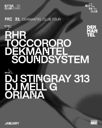 Astin: Dekmantel Club Tour | DJ Stingray 313 + DJ MELL G + ORIANA