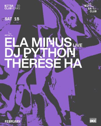 Astin: Ela minus [live!] + DJ Python + Thérèse Ha