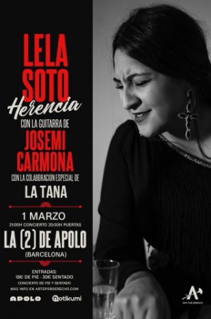 LELA SOTO with the guitar of JOSEMI CARMONA + LA TANA