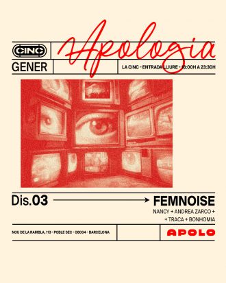 Apologia X Femnoise: Nancy + Andrea Zarco + Traca + Bonhomia