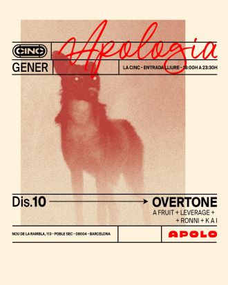 Apologia X Overtone: A.Fruit + Leverage + Ronni + K A I