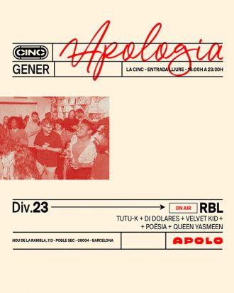 Apologia On Air x RBL: Tutu-K + DJ Dolares + Velvet Kid + Poësia + Queen Yasmeen