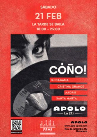 CÓÑO!: Dj Nagama + Dj Cristina Grande + Dj Aadrik + Santa Marta Dj