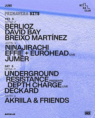 Nitsa | Primavera Bits: Underground Resistance presents Depth Charge Live + Deckard