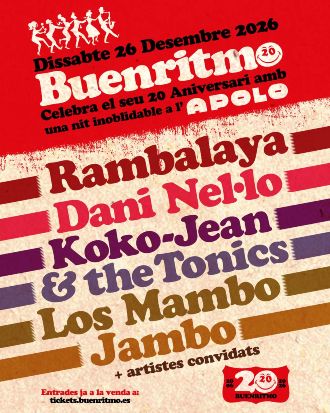 Buenritmo’s 20th Anniversary | Rambalaya + Dani Nel·lo + Koko-Jean & The Tonics + Los Mambo Jambo & friends